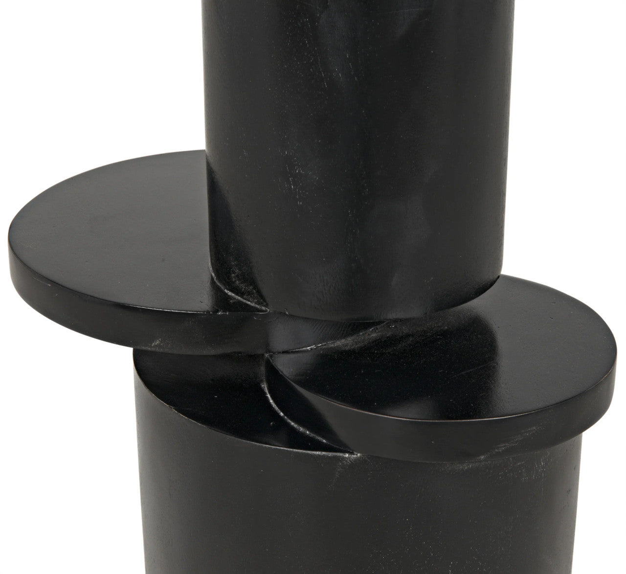 Noir Hugo Side Table in Hand Rubbed Black GTAB886HB