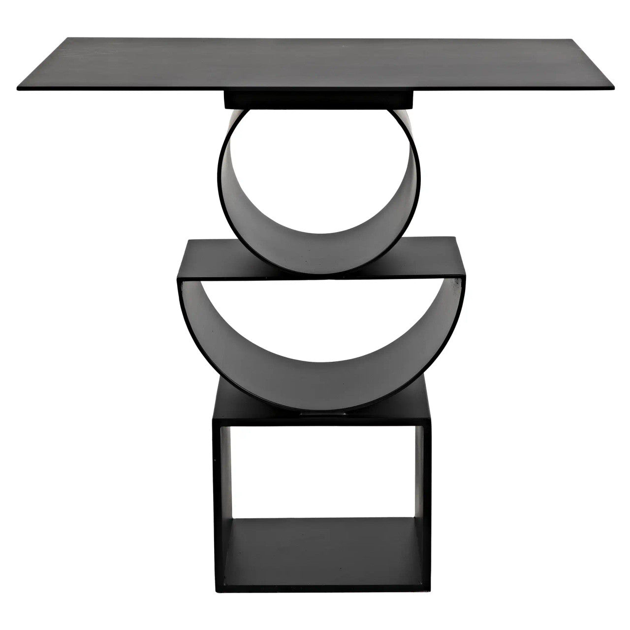 Noir Shape Side Table in Matte Black GTAB908MTB