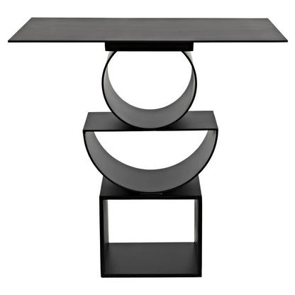 Noir Shape Side Table in Matte Black GTAB908MTB