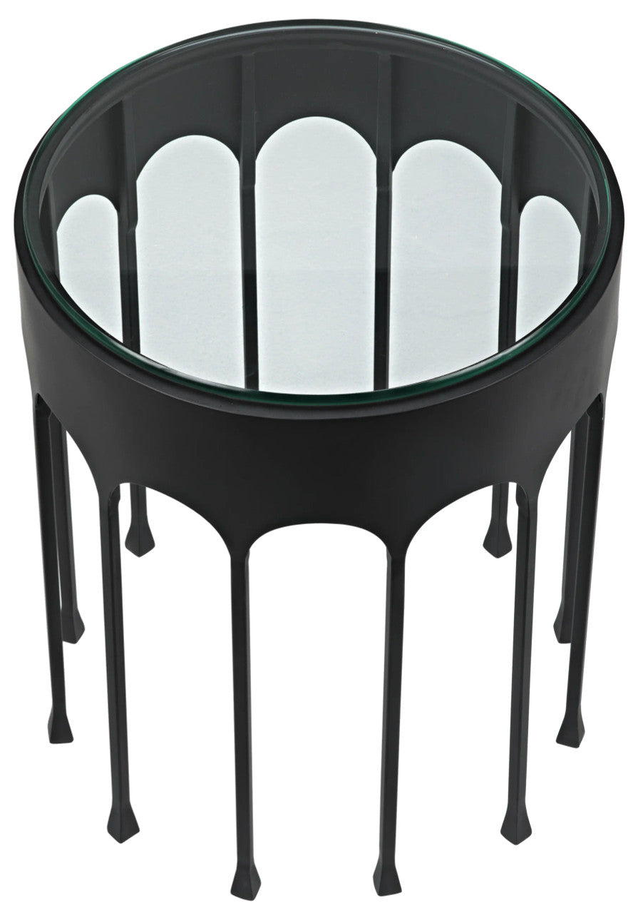 Noir Achille Side Table in Matte Black GTAB910MTB