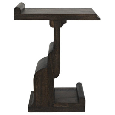 Noir Momo Side Table in Ebony Walnut GTAB912EB