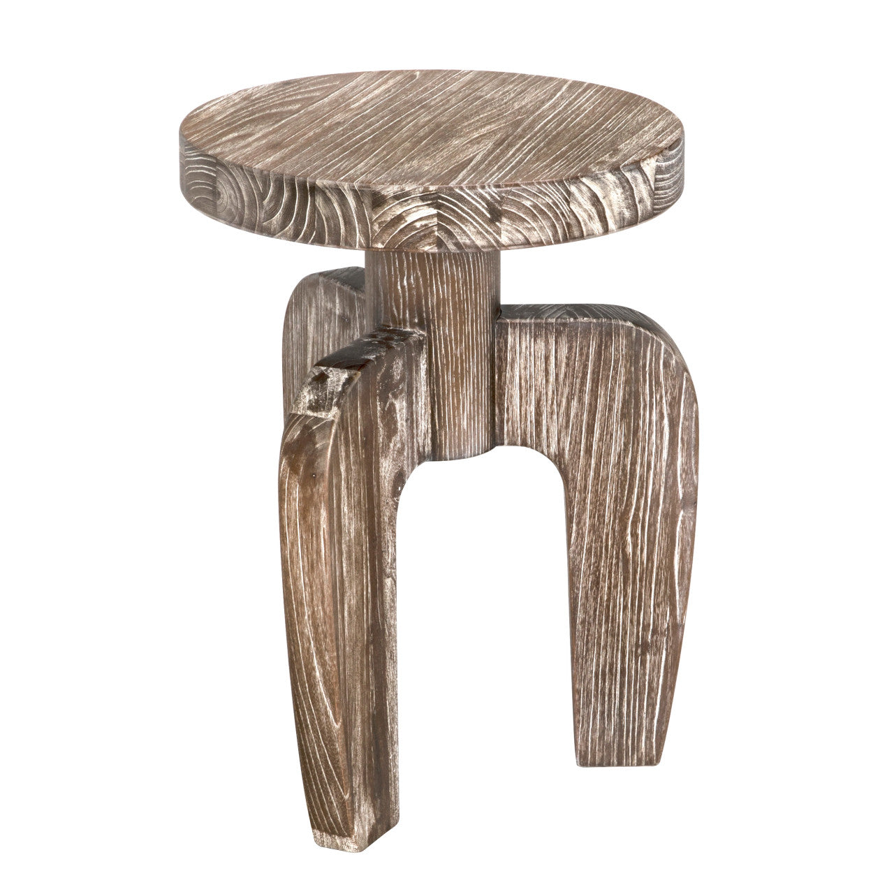 Noir New Shizue Small Side Table, Distressed Mindi in Distressed Mindi GTAB919DM-A