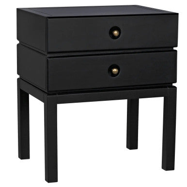 Noir Andras Side Table in Black GTAB944B