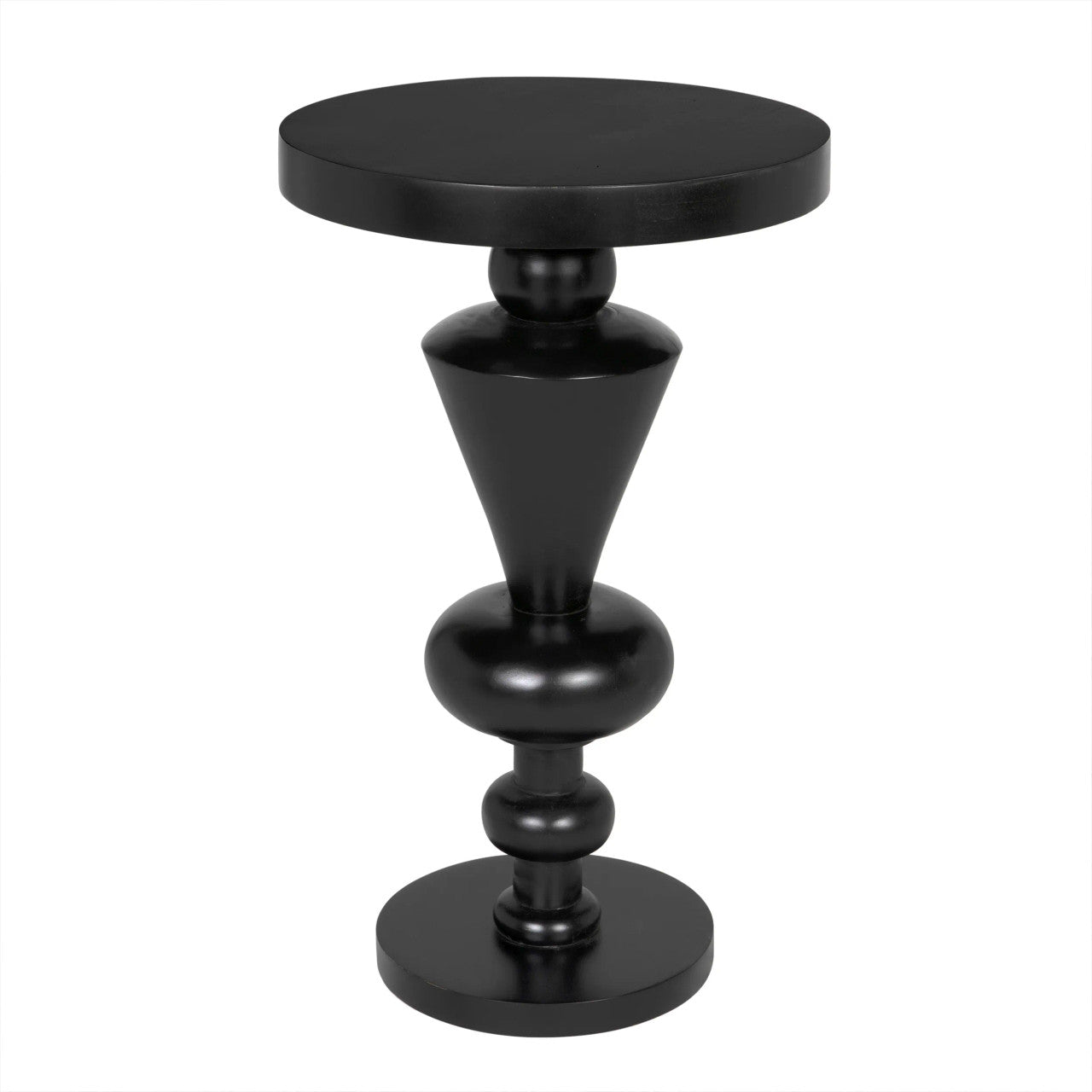 Noir Fenring Side Table in Hand Rubbed Black GTAB945HB