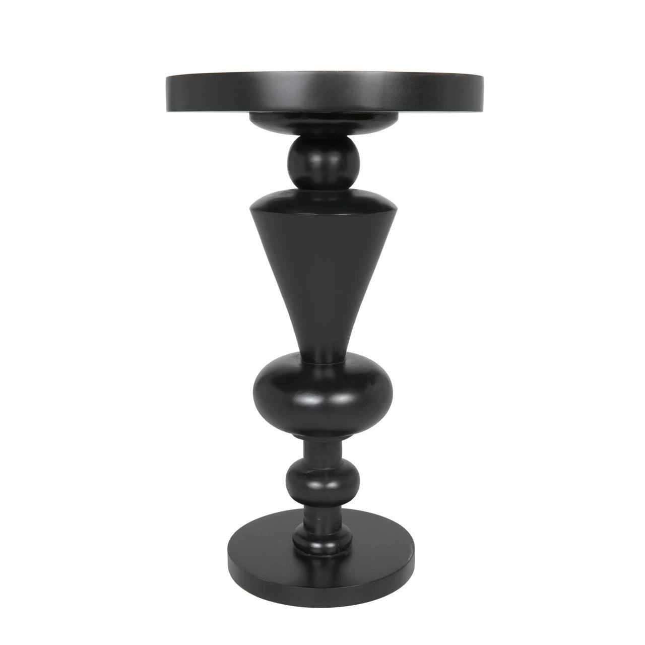 Noir Fenring Side Table in Hand Rubbed Black GTAB945HB