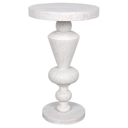 Noir Fenring Side Table in White Wash GTAB945WH