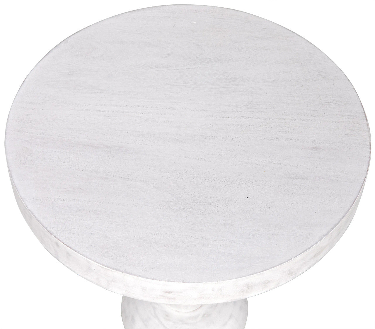 Noir Fenring Side Table in White Wash GTAB945WH