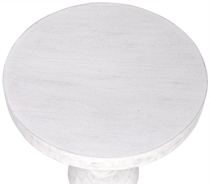 Noir Fenring Side Table in White Wash GTAB945WH