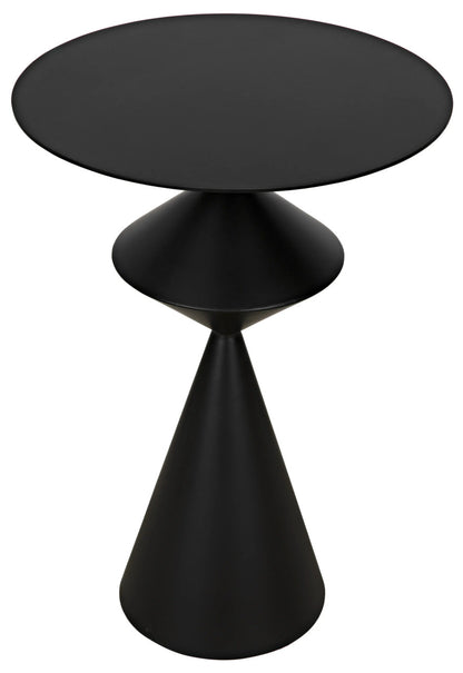 Noir Zasa Side Table in Matte Black GTAB947MTB