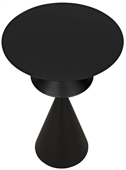 Noir Zasa Side Table in Matte Black GTAB947MTB