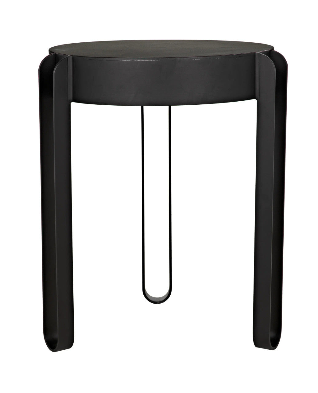 Noir Marcellus Side Table in Black Metal GTAB953MTB