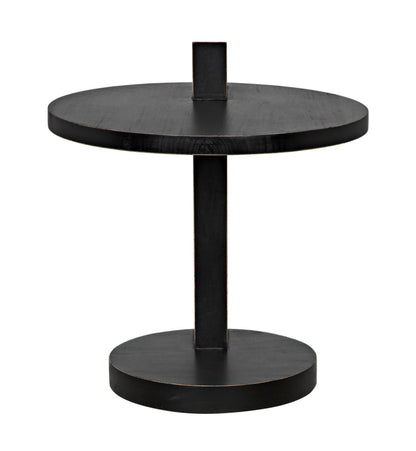 Noir Reed Side Table in Hand Rubbed Black GTAB972HB