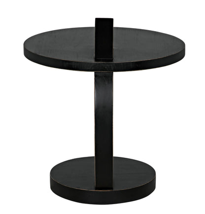 Noir Reed Side Table in Hand Rubbed Black GTAB972HB