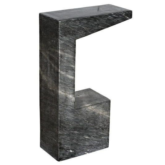 Noir Aero Side Table B in Black Marble GTAB978B