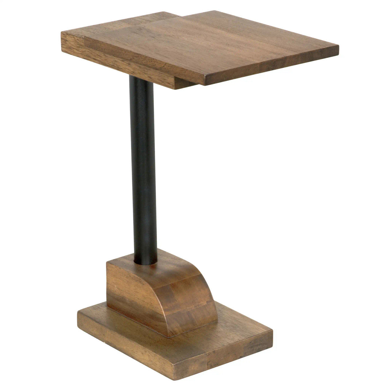 Noir Hugan Side Table in Dark Walnut GTAB981DW