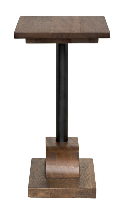 Noir Hugan Side Table in Dark Walnut GTAB981DW