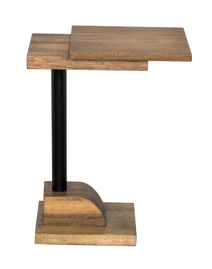 Noir Hugan Side Table in Dark Walnut GTAB981DW