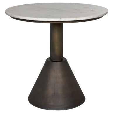 Noir Joseph Side Table in Aged Brass GTAB982AB