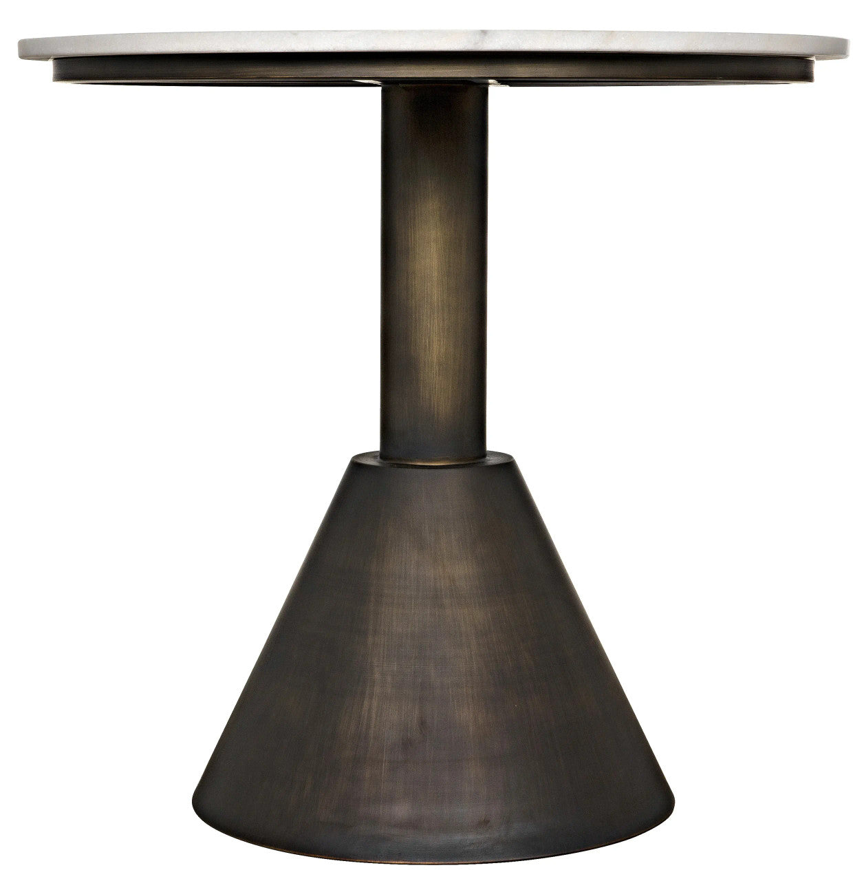 Noir Joseph Side Table in Aged Brass GTAB982AB