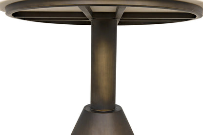 Noir Joseph Side Table in Aged Brass GTAB982AB