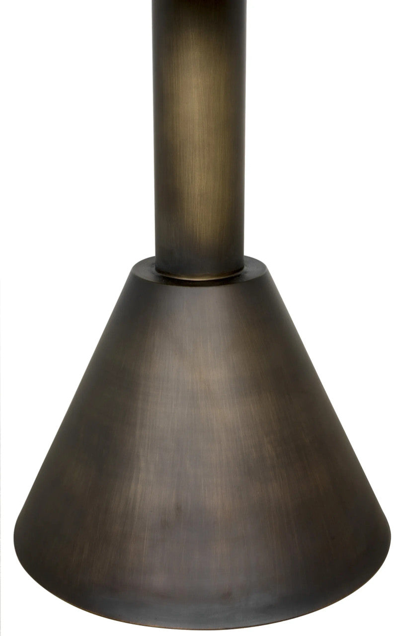 Noir Joseph Side Table in Aged Brass GTAB982AB