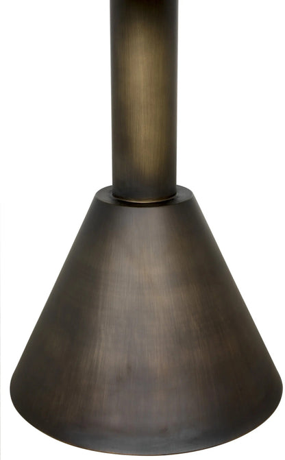 Noir Joseph Side Table in Aged Brass GTAB982AB