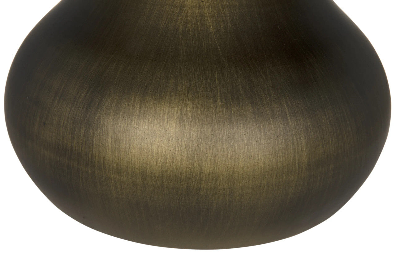 Noir Mateo Side Table in Aged Brass GTAB985AB