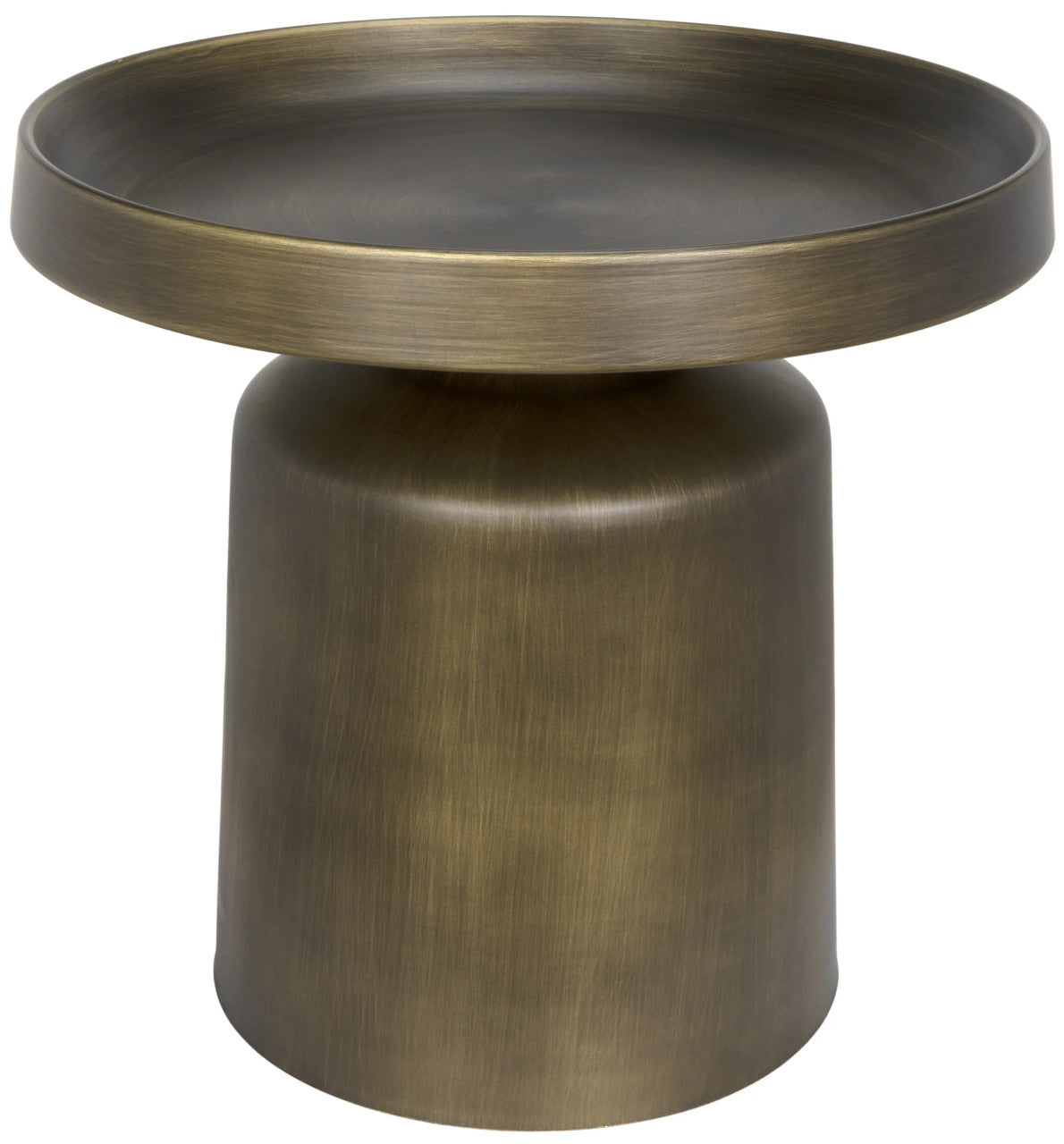 Noir Lee Side Table in Aged Brass GTAB986AB