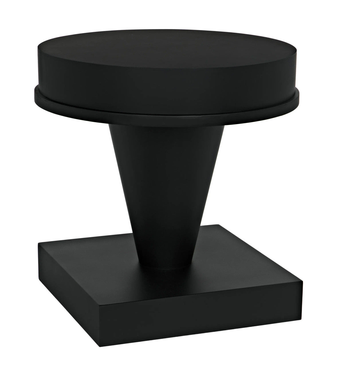 Noir Massimo Side Table in Matte Black GTAB988MTB