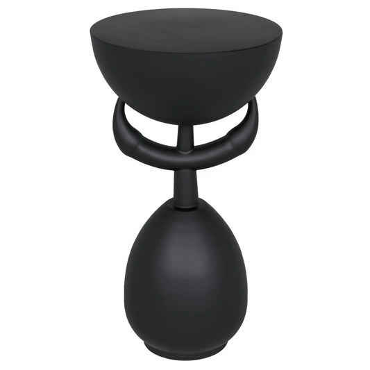 Noir Africa Side Table in Matte Black GTAB992MTB