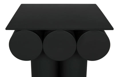 Noir Corinthien Side Table in Matte Black GTAB993MTB