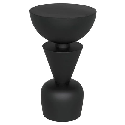 Noir Nagozi Side Table in Matte Black GTAB994MTB