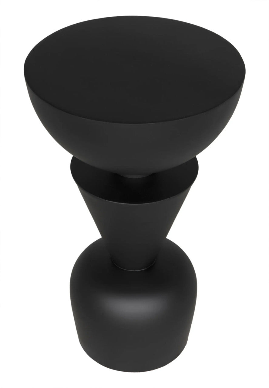 Noir Nagozi Side Table in Matte Black GTAB994MTB