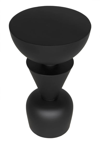 Noir Nagozi Side Table in Matte Black GTAB994MTB