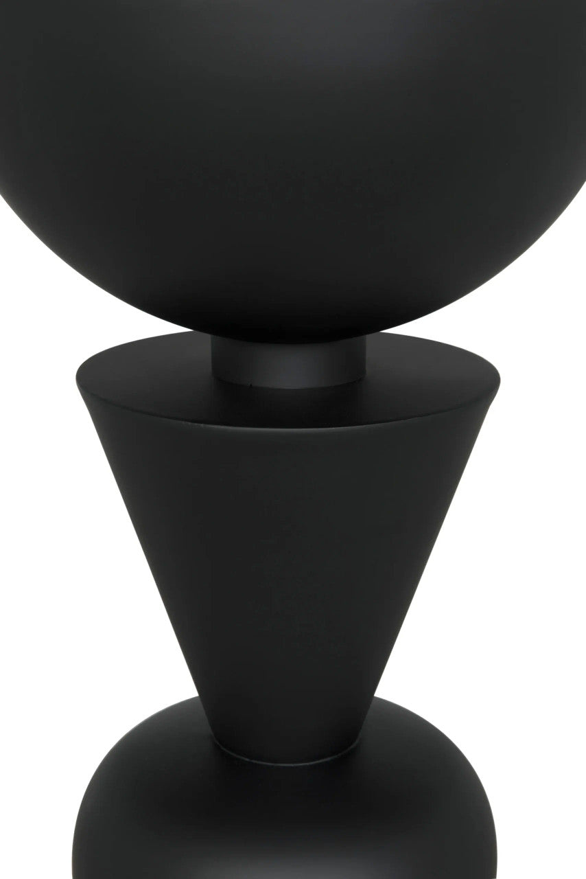 Noir Nagozi Side Table in Matte Black GTAB994MTB