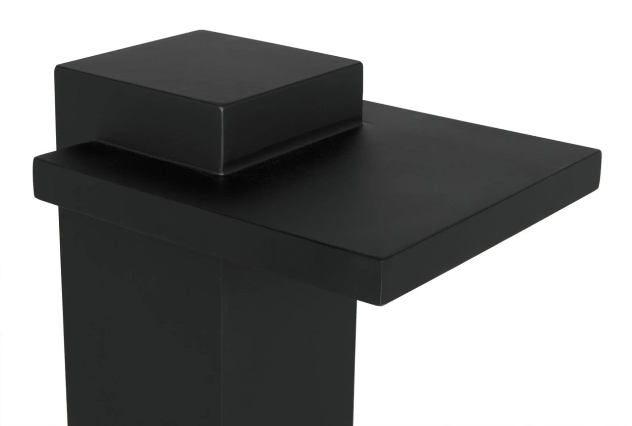 Noir Brienne Side Table in Matte Black GTAB995MTB