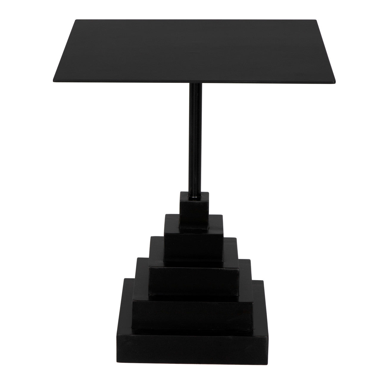 Noir Nova Square Side Table in Matte Black GTAB997MTB