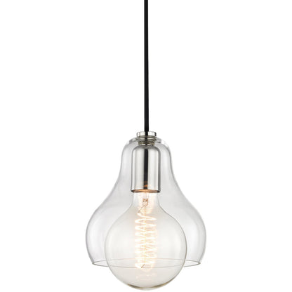 Mitzi 1 Light Pendant in Polished Nickel H104701L-PN