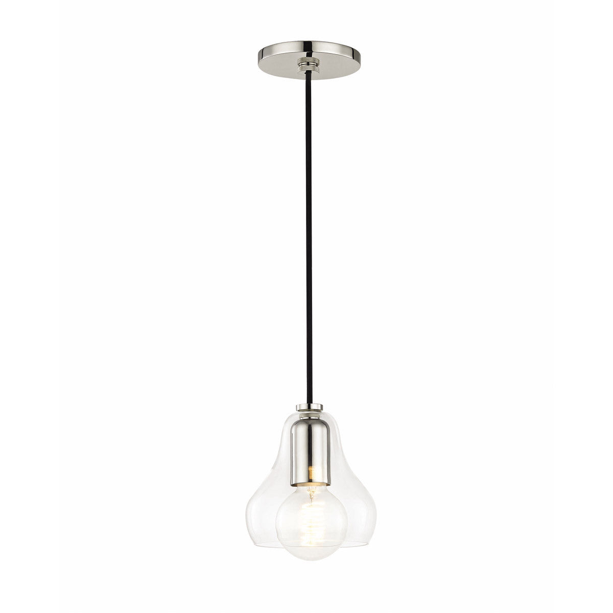 Mitzi 1 Light Pendant in Polished Nickel H104701S-PN