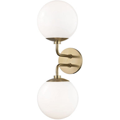 Mitzi 2 Light Wall Sconce in Aged Brass H105102-AGB