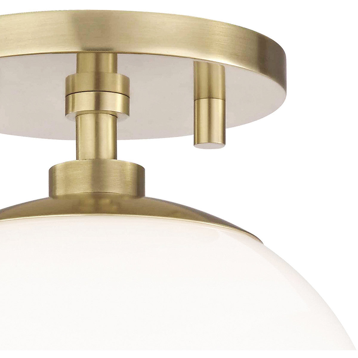 Mitzi 1 Light Semi Flush in Aged Brass H105601-AGB