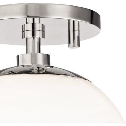 Mitzi 1 Light Semi Flush in Polished Nickel H105601-PN