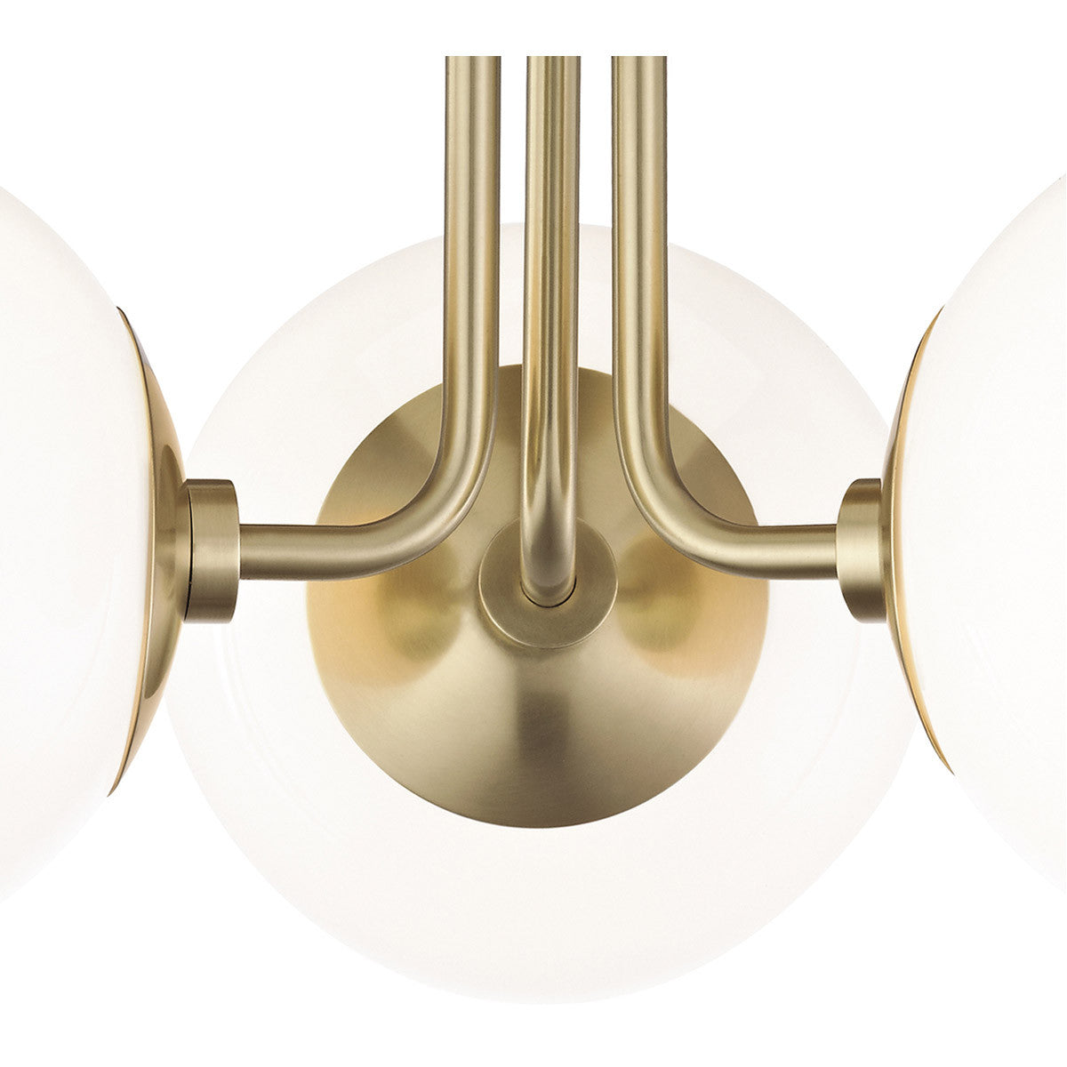 Mitzi 3 Light Semi Flush in Aged Brass H105603-AGB