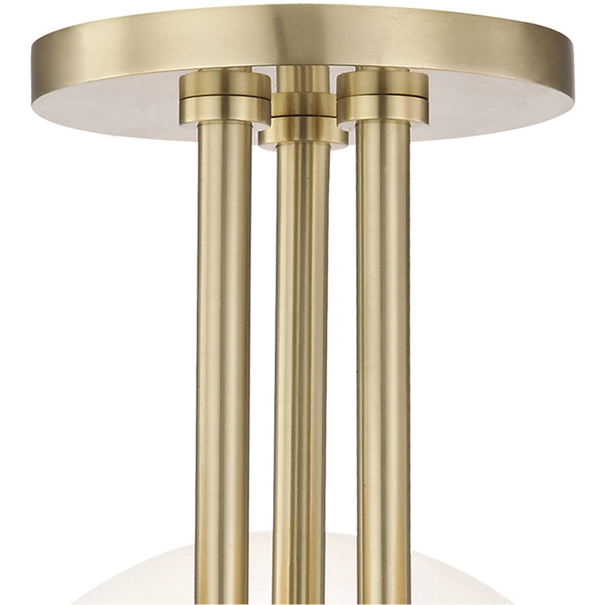 Mitzi 3 Light Semi Flush in Aged Brass H105603-AGB