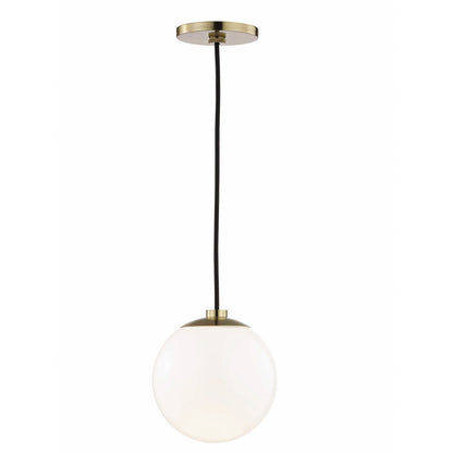 Mitzi 1 Light Pendant in Aged Brass H105701-AGB