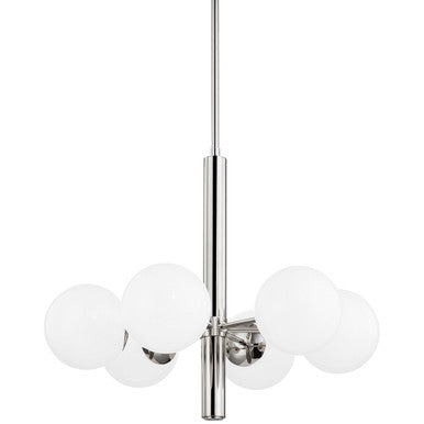 Mitzi 6 Light Chandelier in Polished Nickel H105806-PN