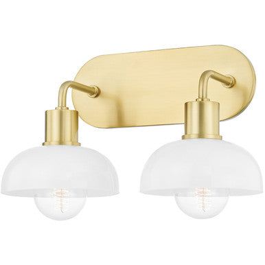 Mitzi 2 Light Bath and Vanity in Aged Brass H107302-AGB