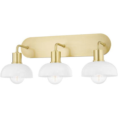 Mitzi 3 Light Bath and Vanity in Aged Brass H107303-AGB