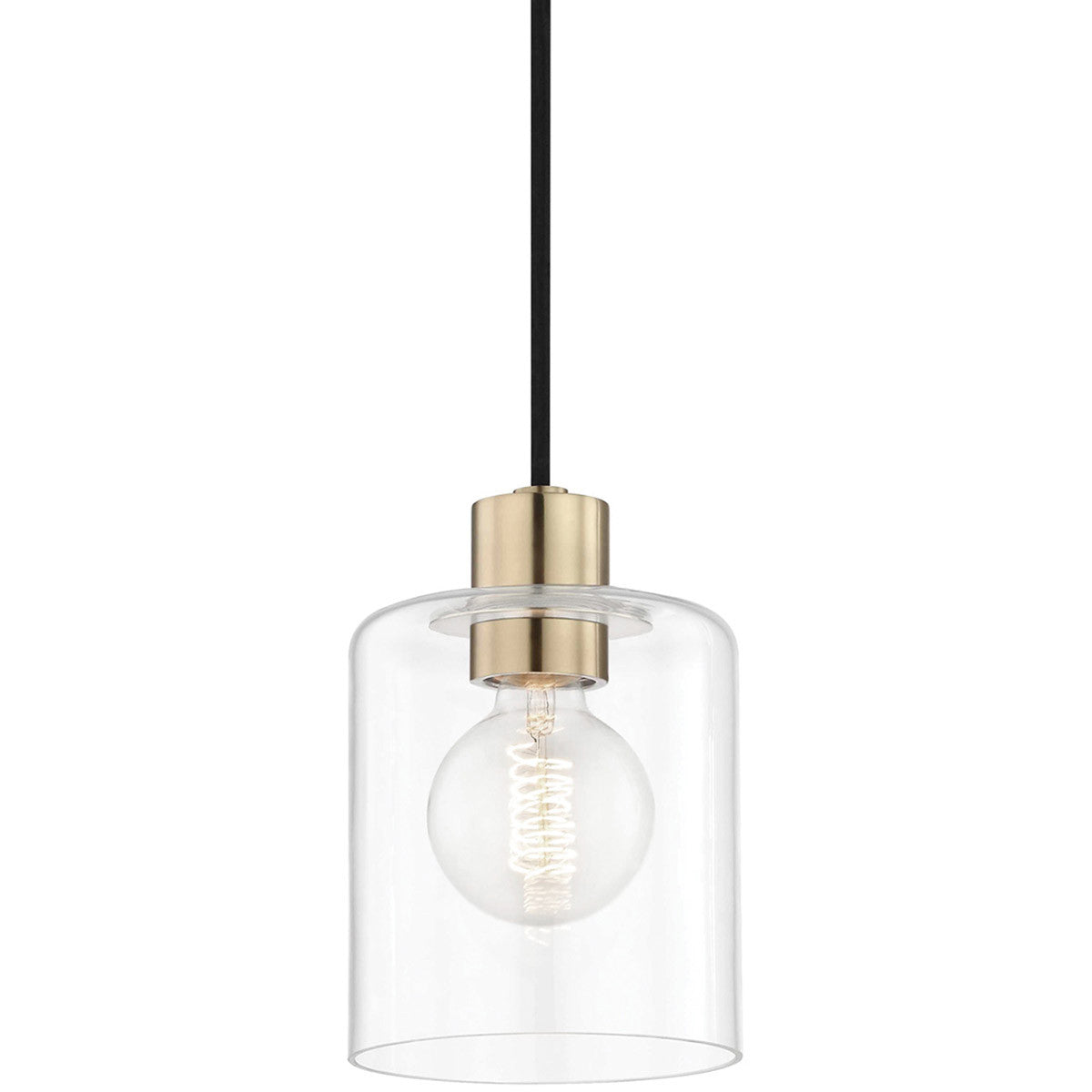 Mitzi 1 Light Pendant in Aged Brass H108701-AGB