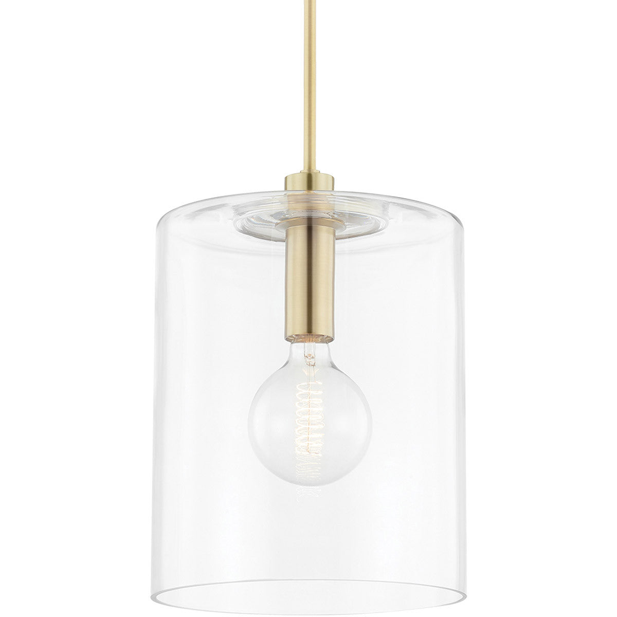 Mitzi 1 Light Pendant in Aged Brass H108701L-AGB